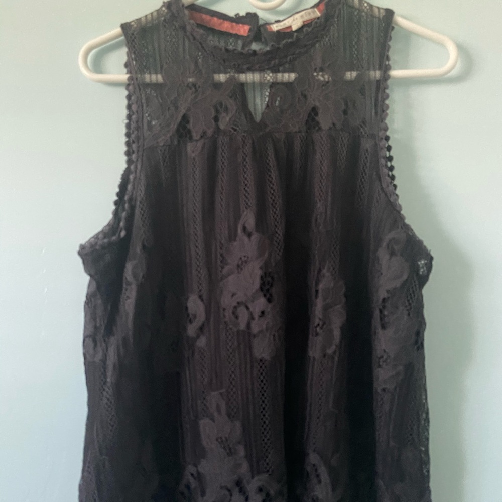 Grey lace blouse
